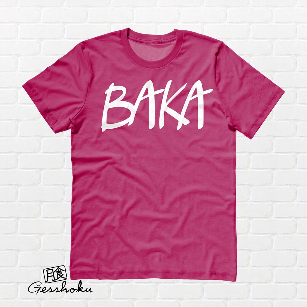 Baka (text) T-shirt - Hot Pink