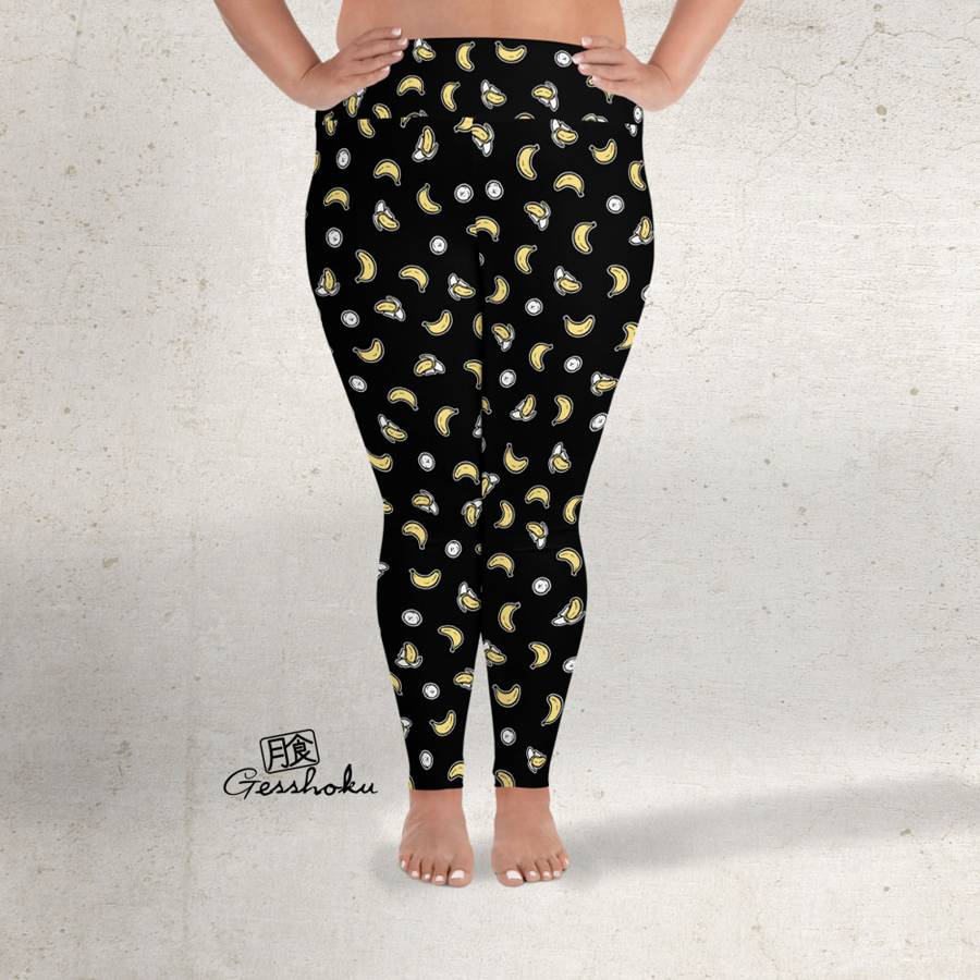 Banana Leggings or Tights - Black