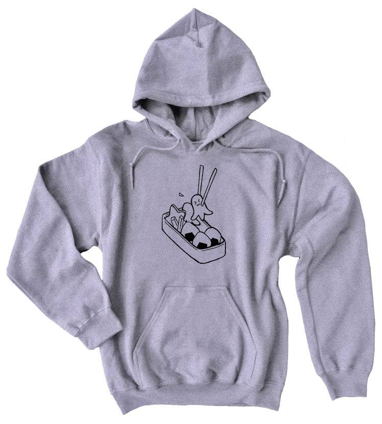 Bento Box Pullover Hoodie - Light Grey