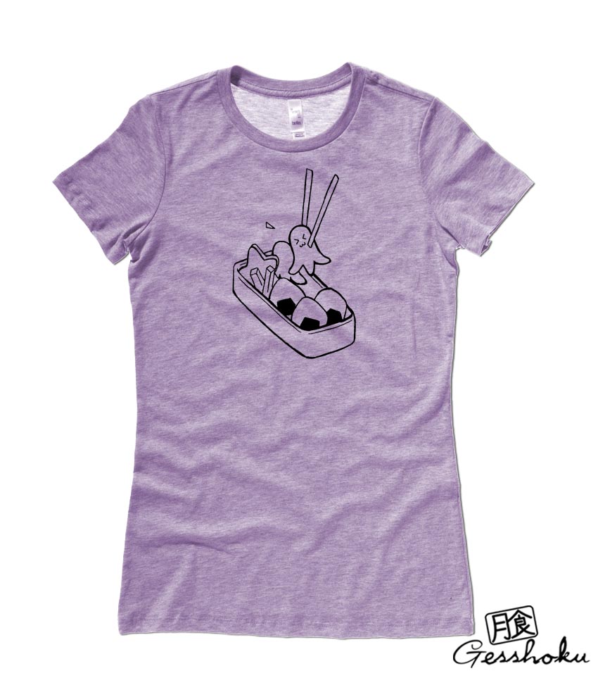 Bento Box Kawaii Ladies T-shirt - Heather Purple