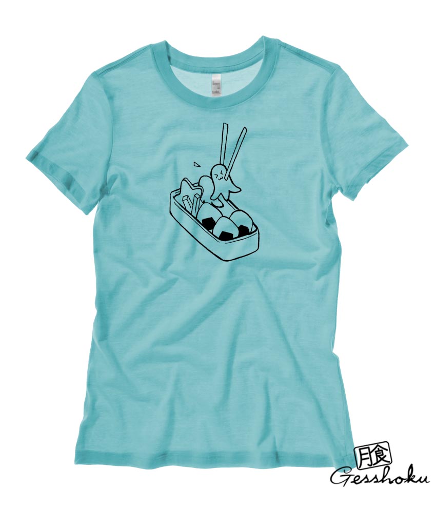 Bento Box Kawaii Ladies T-shirt - Teal