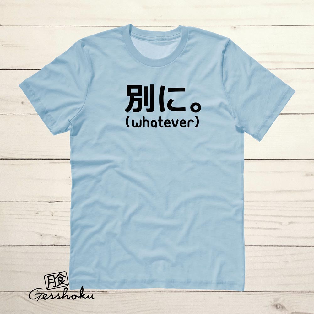 Japanese Whatever T-shirt (Betsuni.) - Light Blue