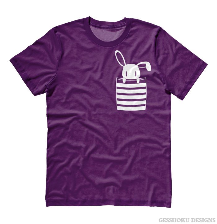 Bunny in My Pocket T-shirt - Purple