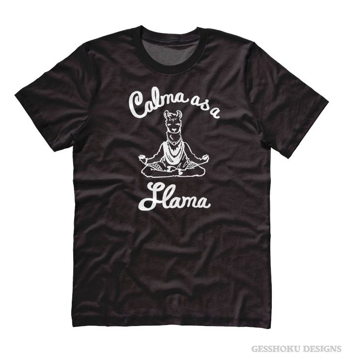 Calma as a Llama T-shirt - Black