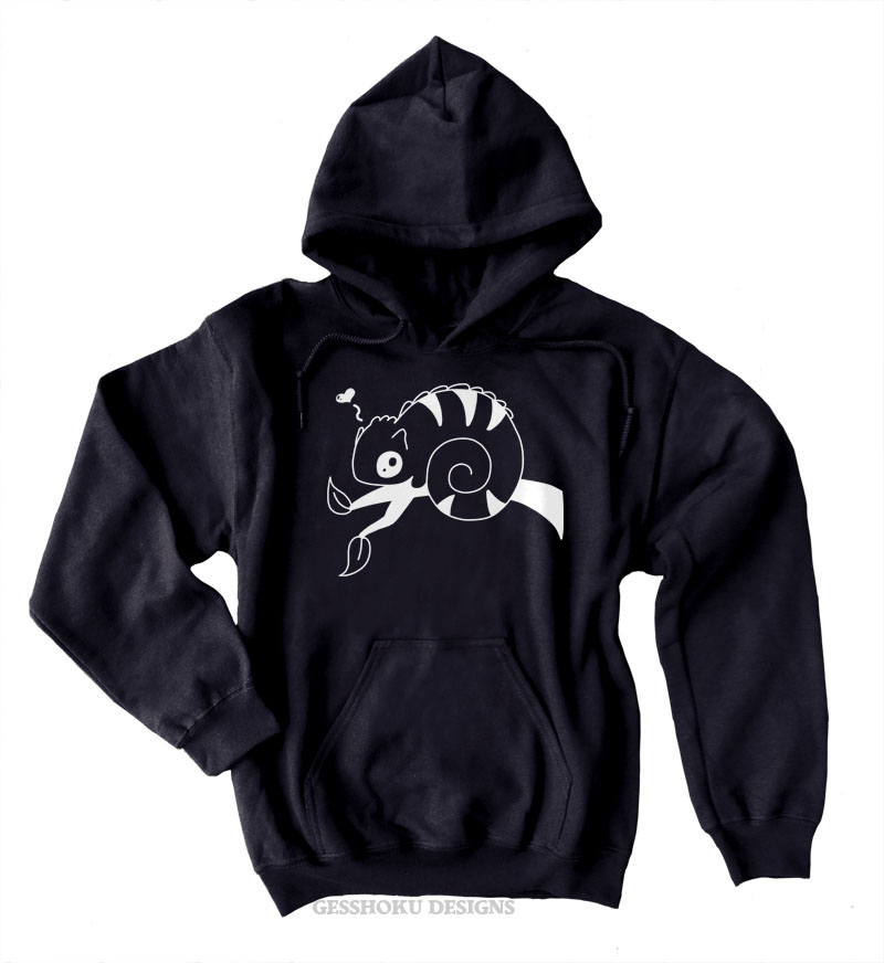 Chameleon in Love Pullover Hoodie - Black