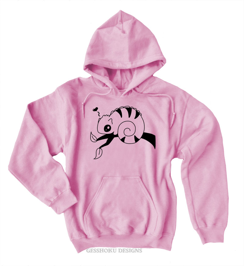 Chameleon in Love Pullover Hoodie - Light Pink