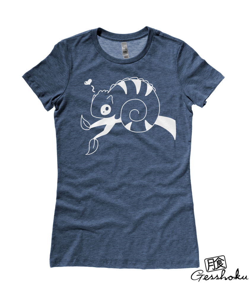 Chameleon in Love Ladies T-shirt - Heather Navy