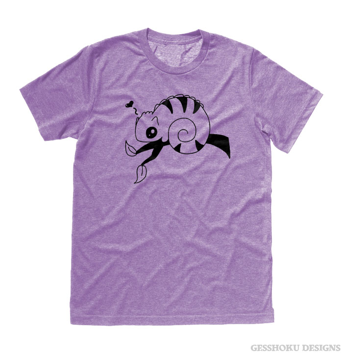 Chameleon in Love T-shirt - Heather Purple