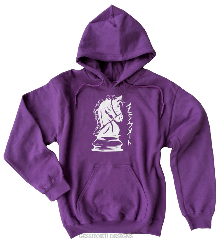 Checkmate Knight Pullover Hoodie - Purple