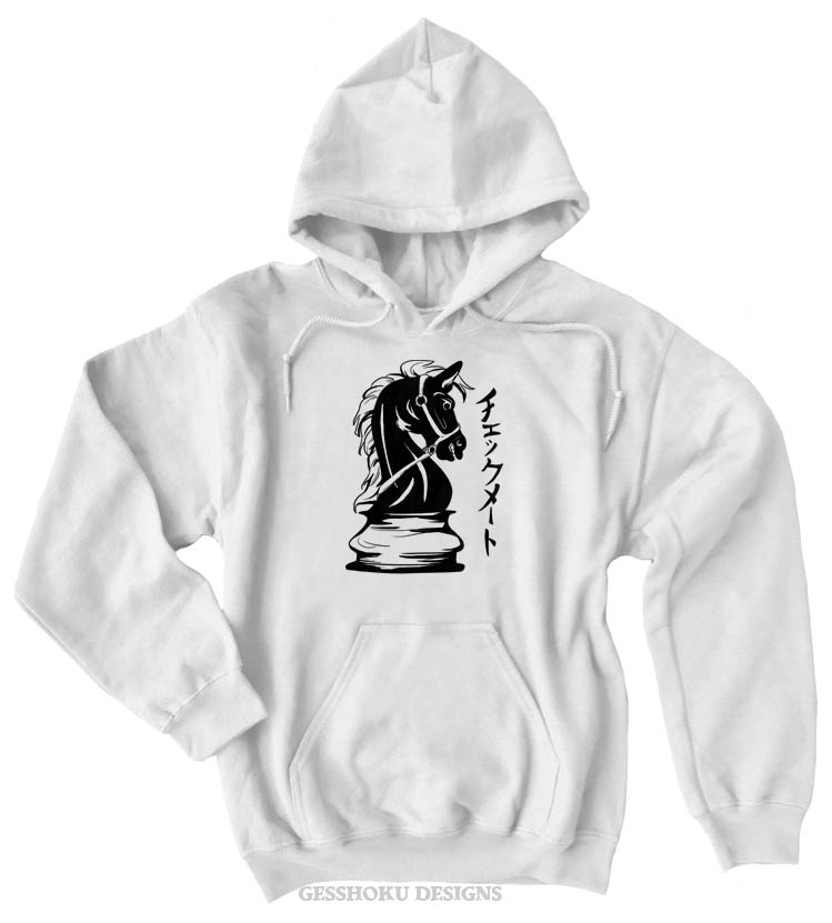 Checkmate Knight Pullover Hoodie - White
