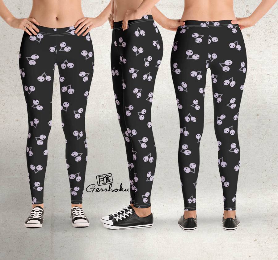 Cherry Skulls Leggings or Tights -