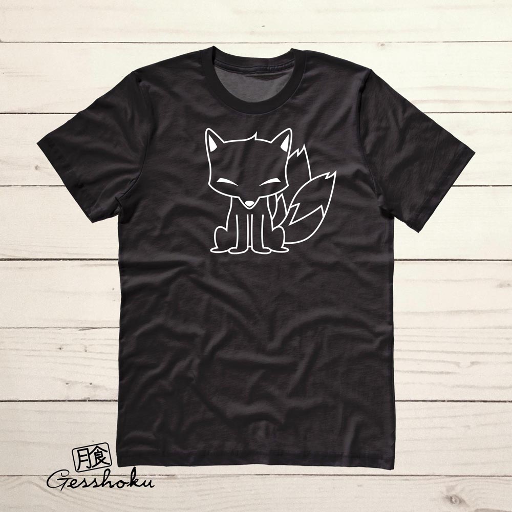 Chibi Kitsune T-shirt - Black