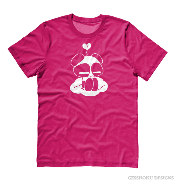 Chibi Goth Panda T-shirt - Hot Pink