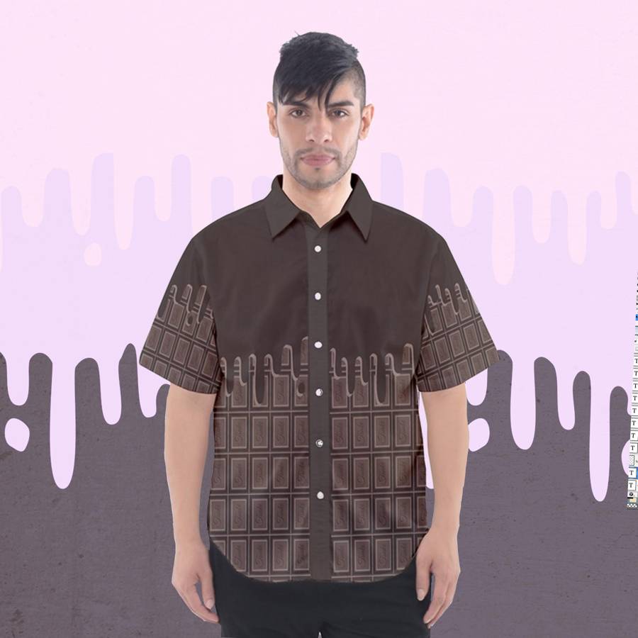 Sweet Chocolate Candy Button Shirt -