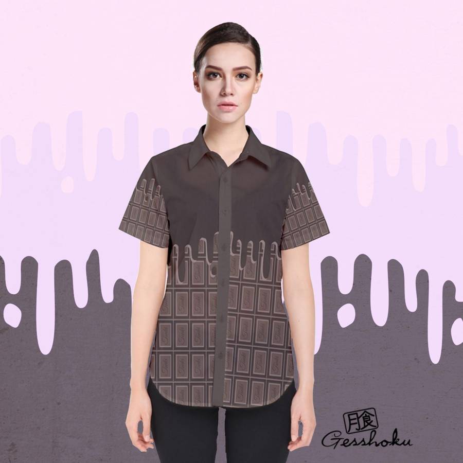 Sweet Chocolate Candy Button Shirt -