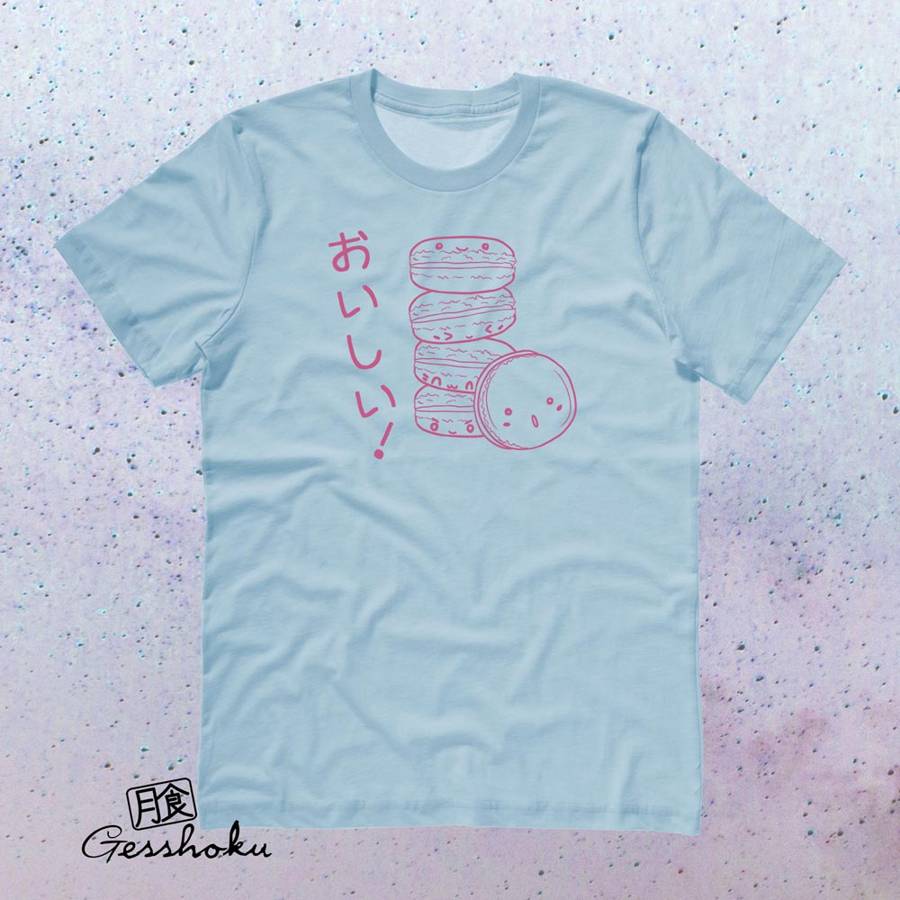 Delicious Macarons T-shirt - Light Blue