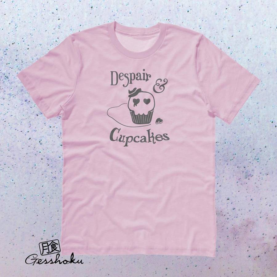 Despair and Cupcakes T-shirt - Light Pink