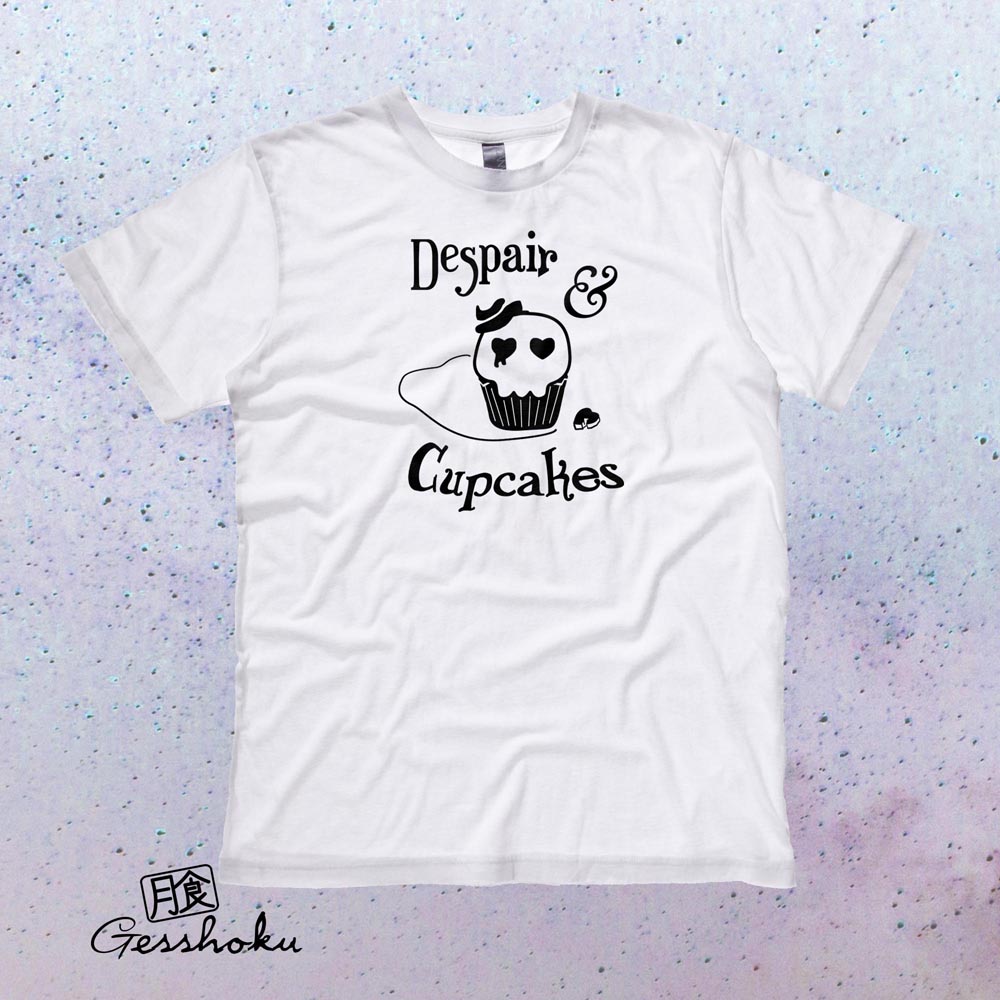 Despair and Cupcakes T-shirt - White