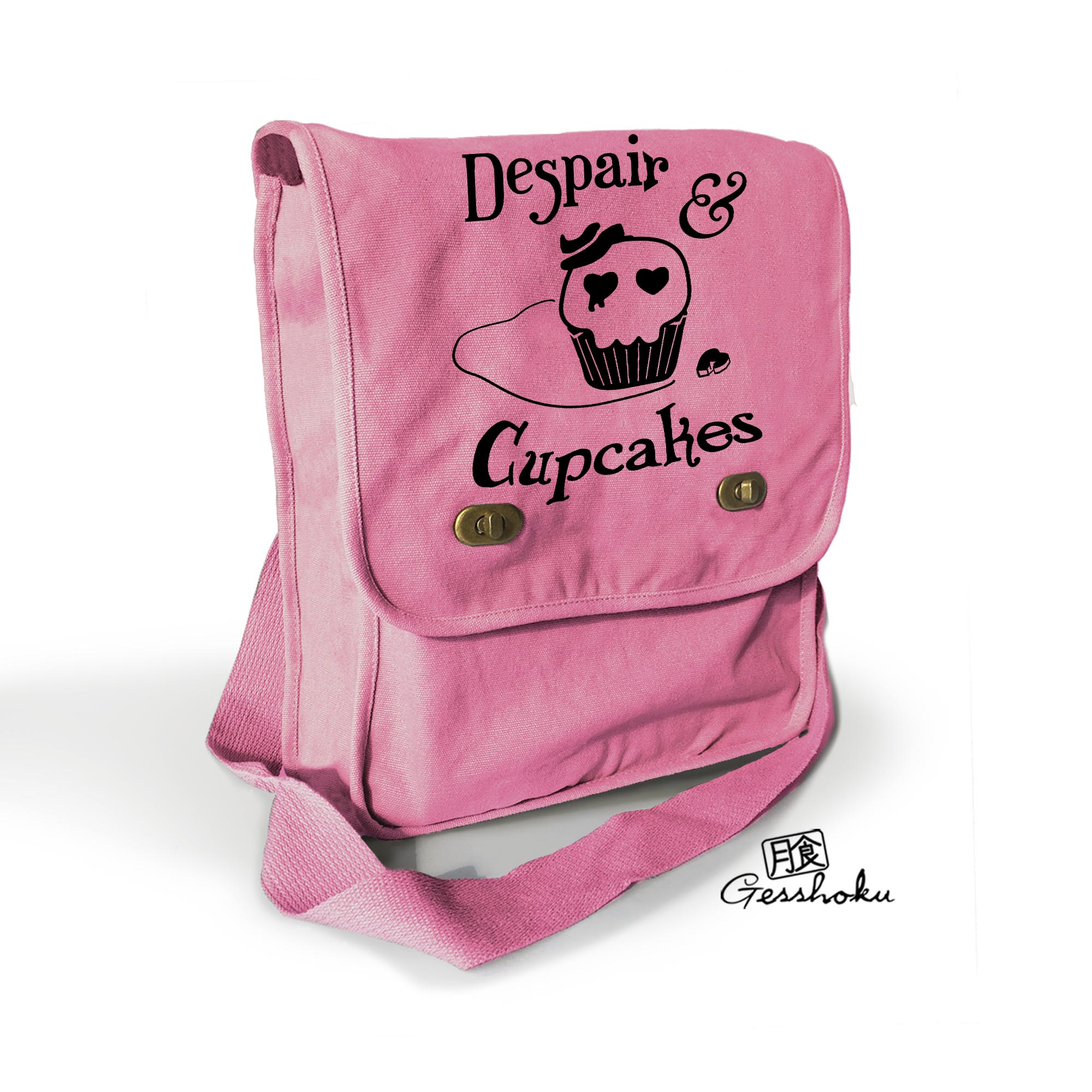 Despair and Cupcakes Field Bag - Pink