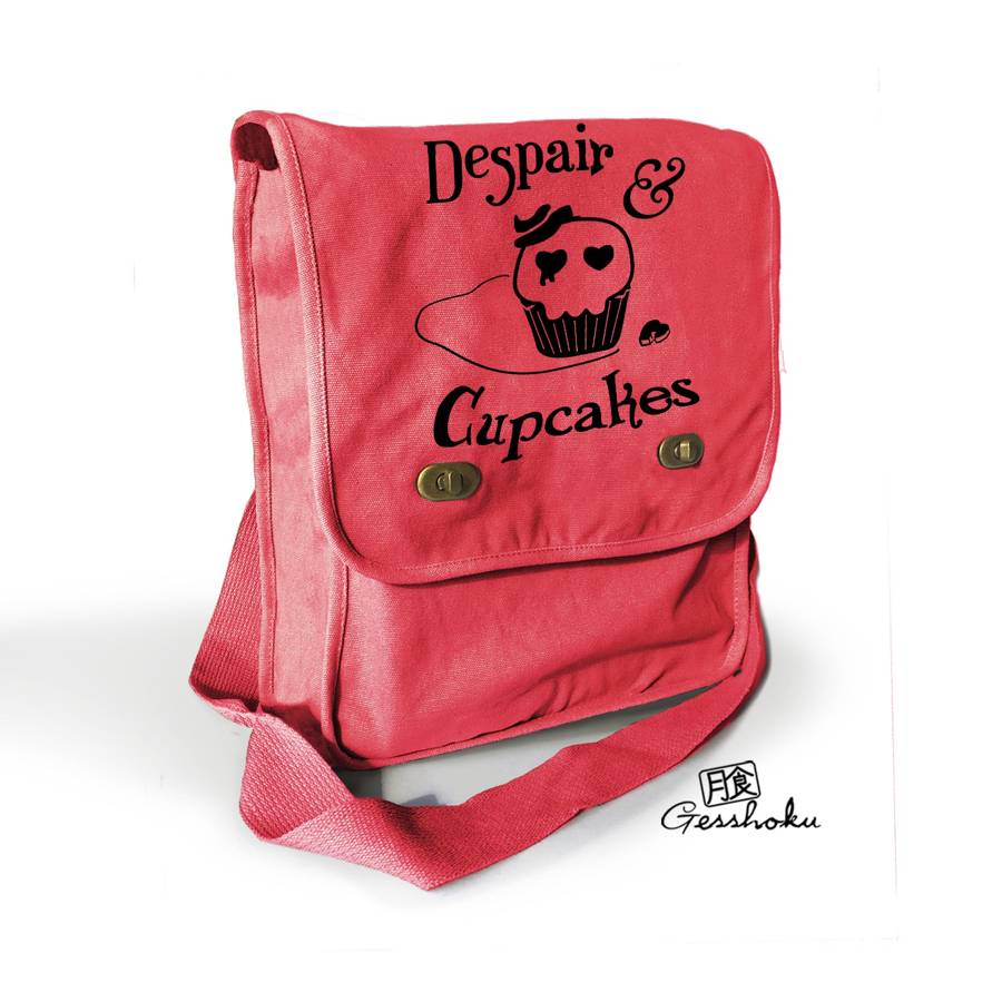 Despair and Cupcakes Field Bag - Red