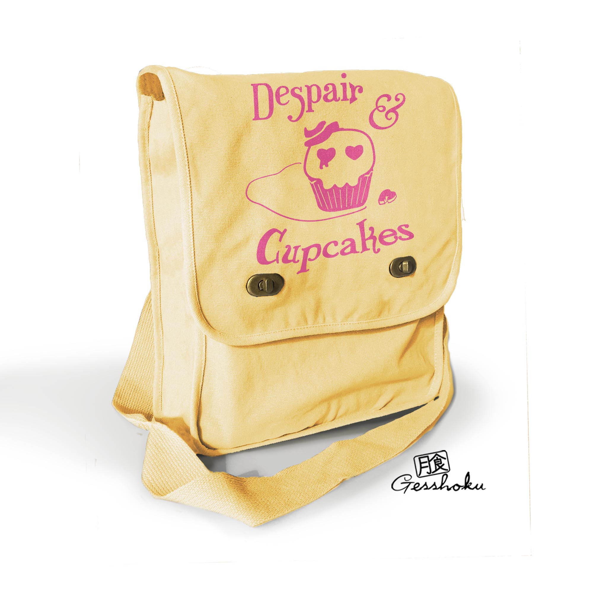 Despair and Cupcakes Field Bag - Yellow