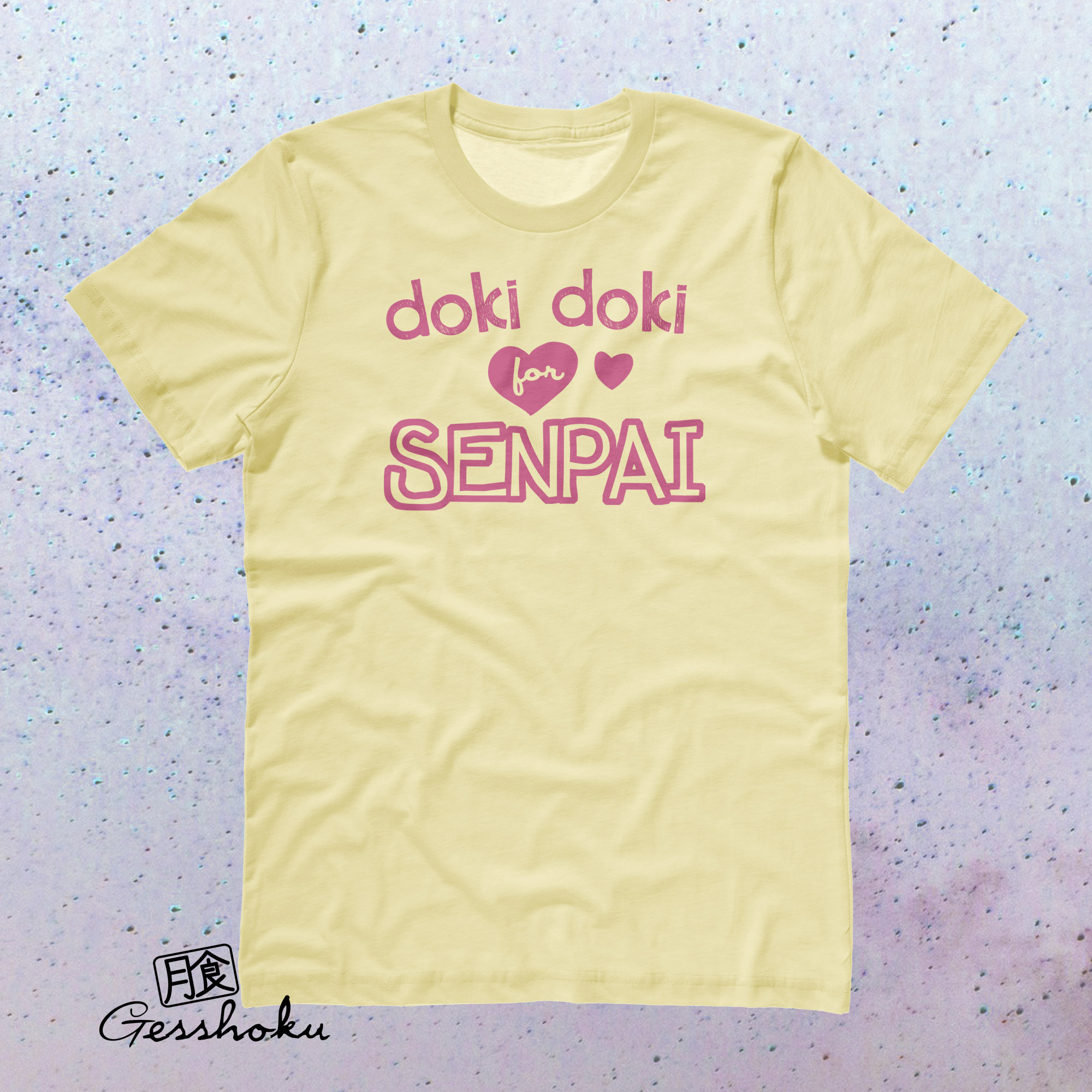 Doki Doki for Senpai T-shirt - Yellow