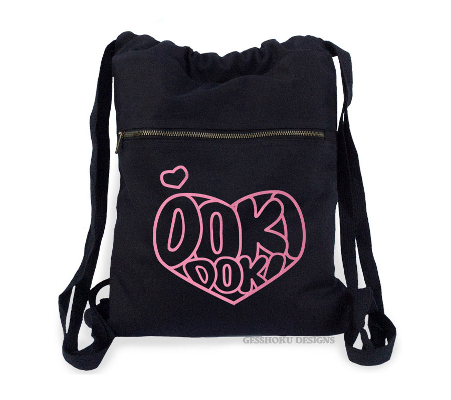Doki Doki Cinch Backpack - Pink/Black