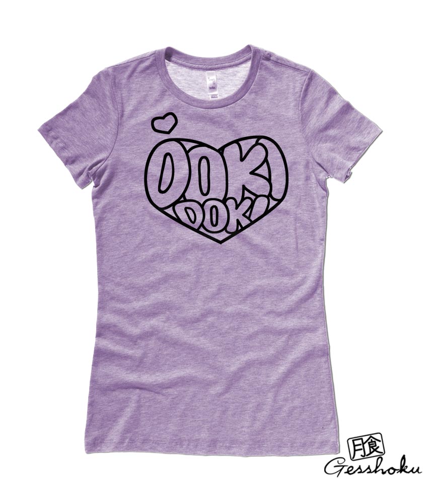 Doki Doki Ladies T-shirt - Heather Purple