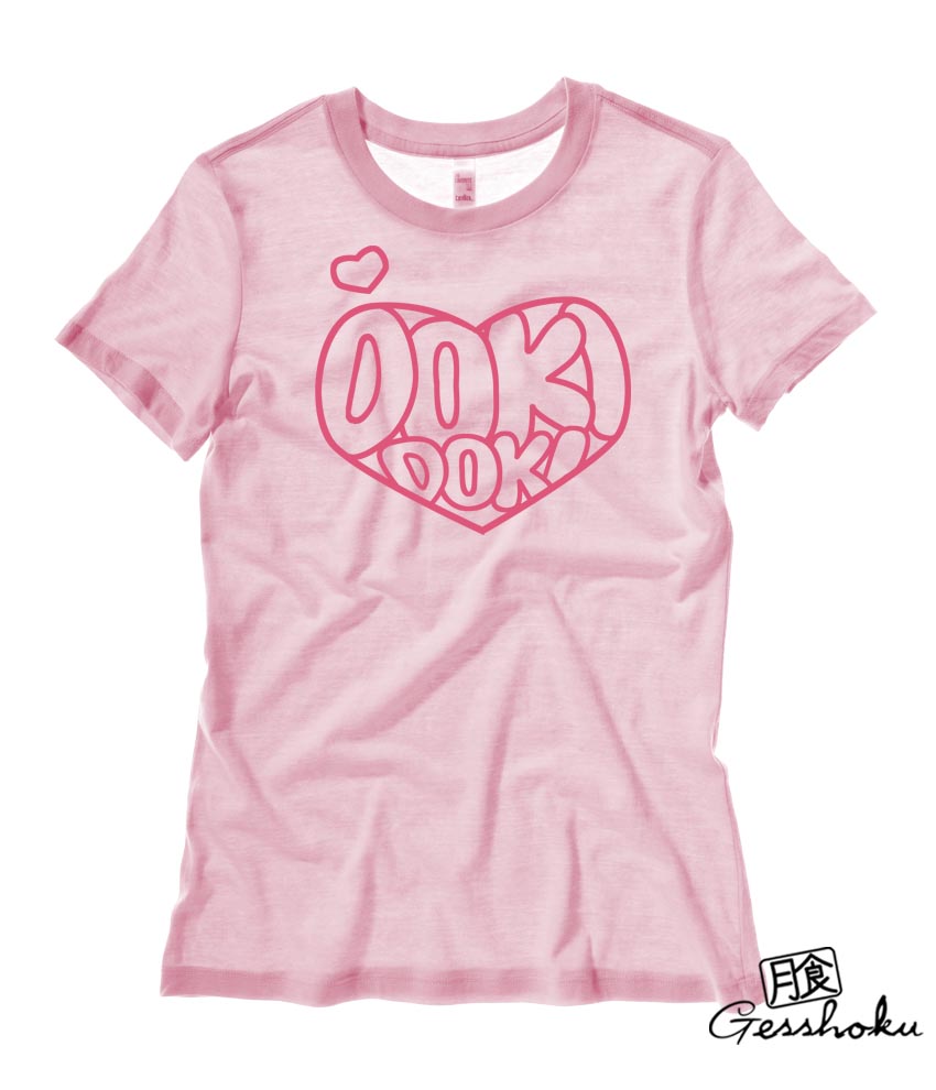 Doki Doki Ladies T-shirt - Light Pink
