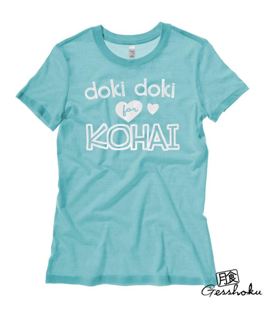 Doki Doki for Kohai Ladies T-shirt - Teal