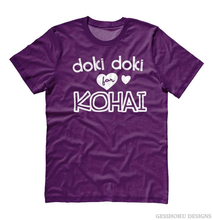 Doki Doki for Kohai T-shirt - Purple