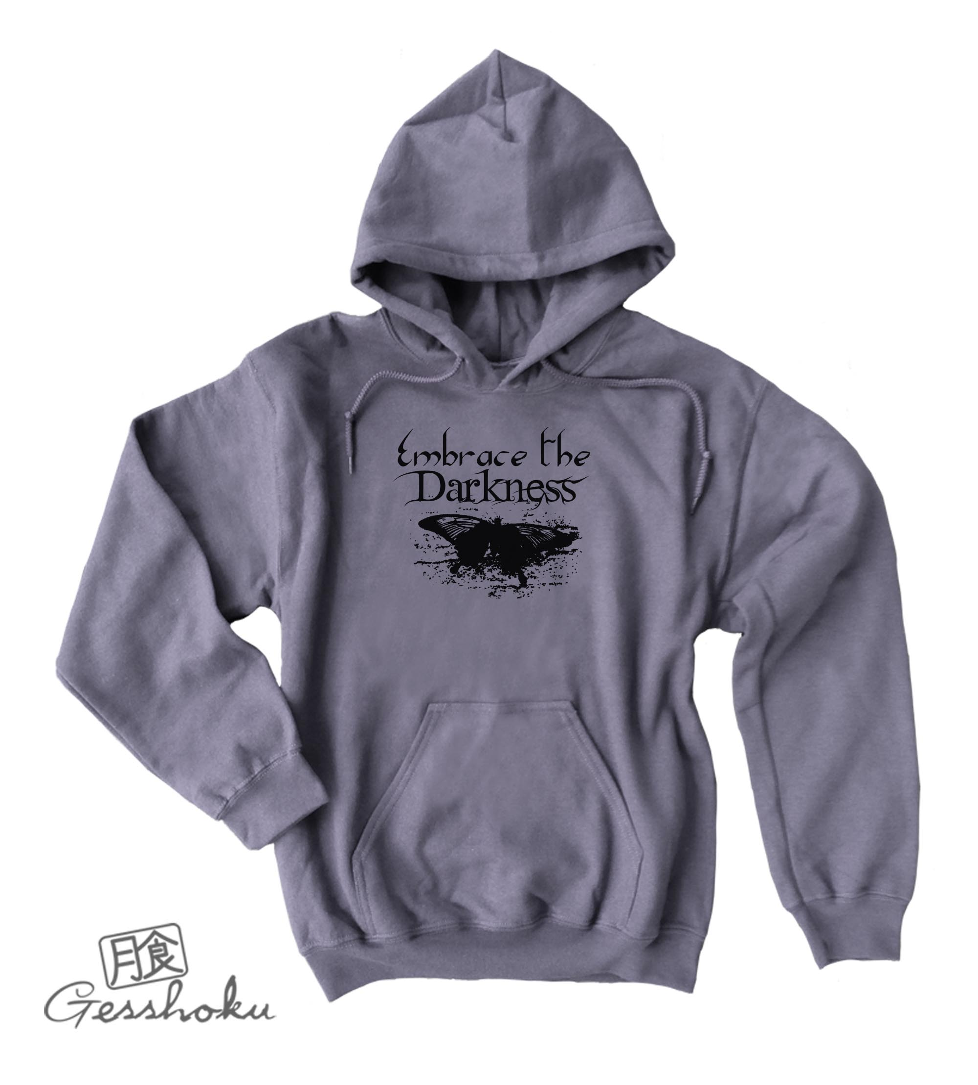 Embrace the Darkness Pullover Hoodie - Charcoal Grey