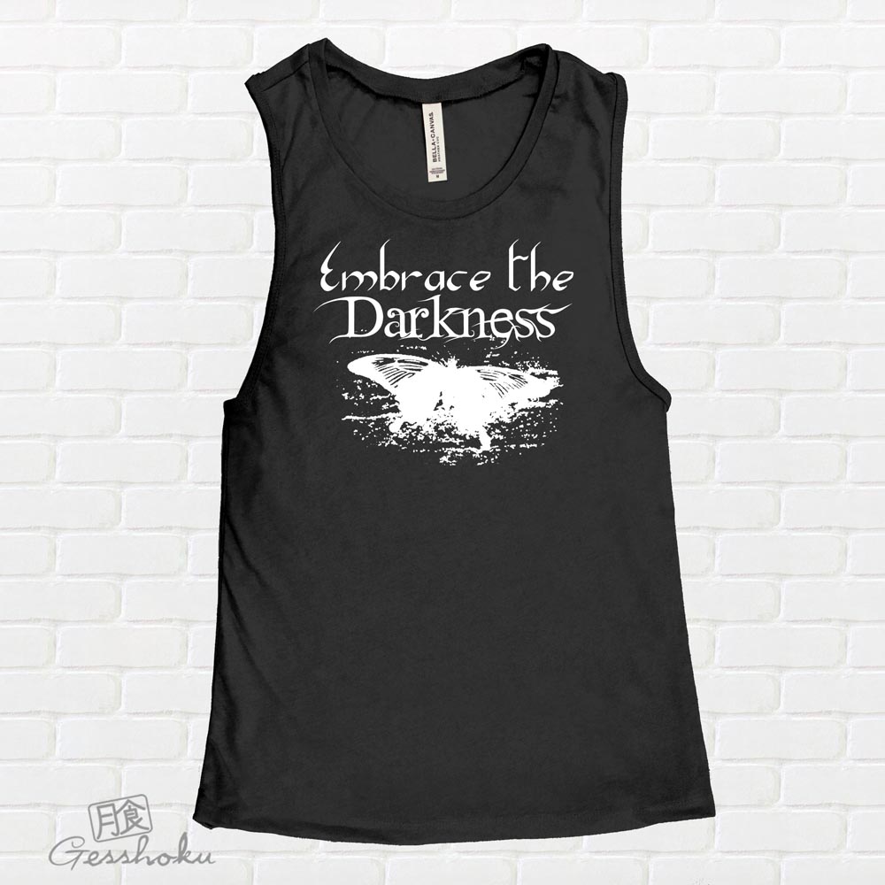 Embrace the Darkness Sleeveless Top - Black