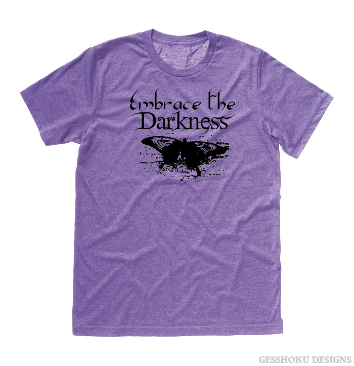 Embrace the Darkness T-shirt - Heather Purple