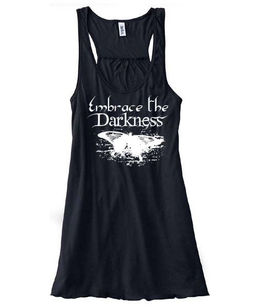 Embrace the Darkness Flowy Tank Top - Black