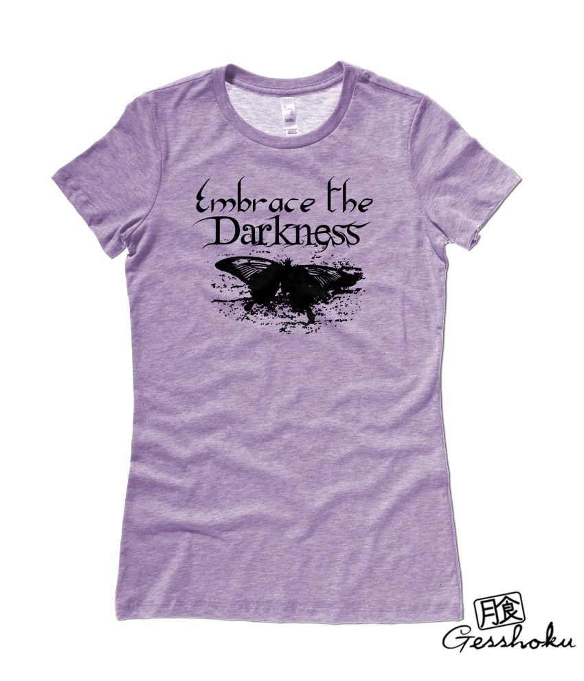 Embrace the Darkness Ladies T-shirt - Heather Purple
