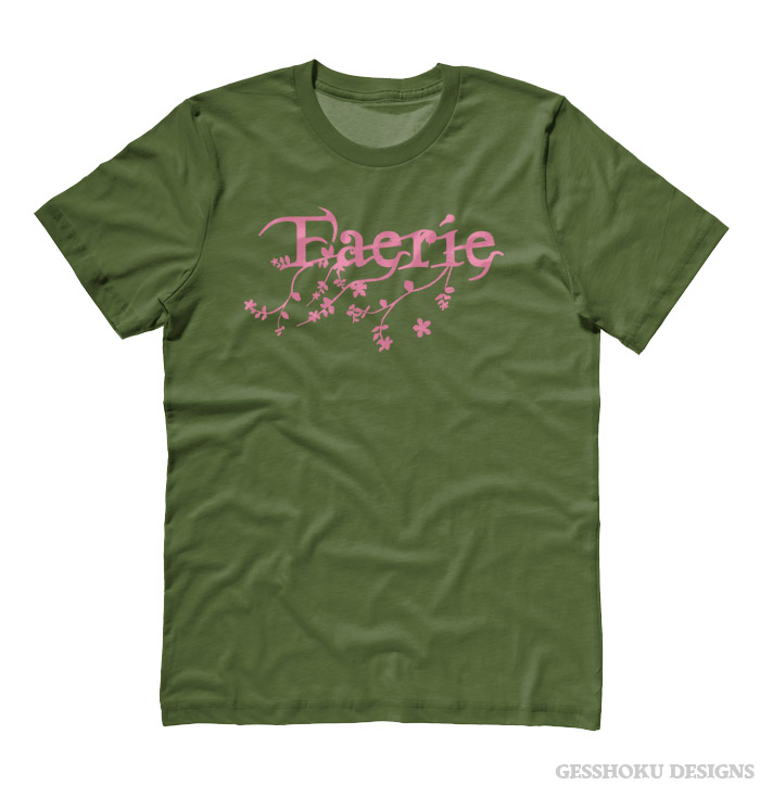 Faerie T-shirt - Olive Green