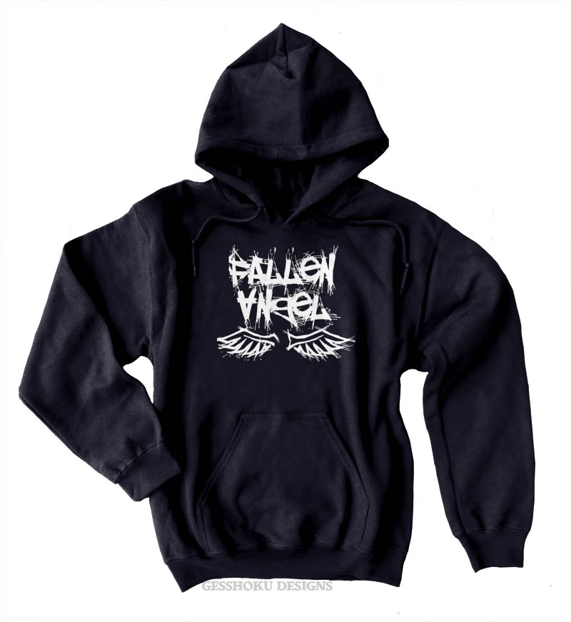 Fallen Angel Pullover Hoodie - Black