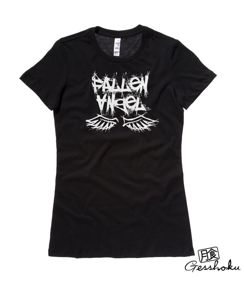Fallen Angel Gothic Ladies T-shirt - Black