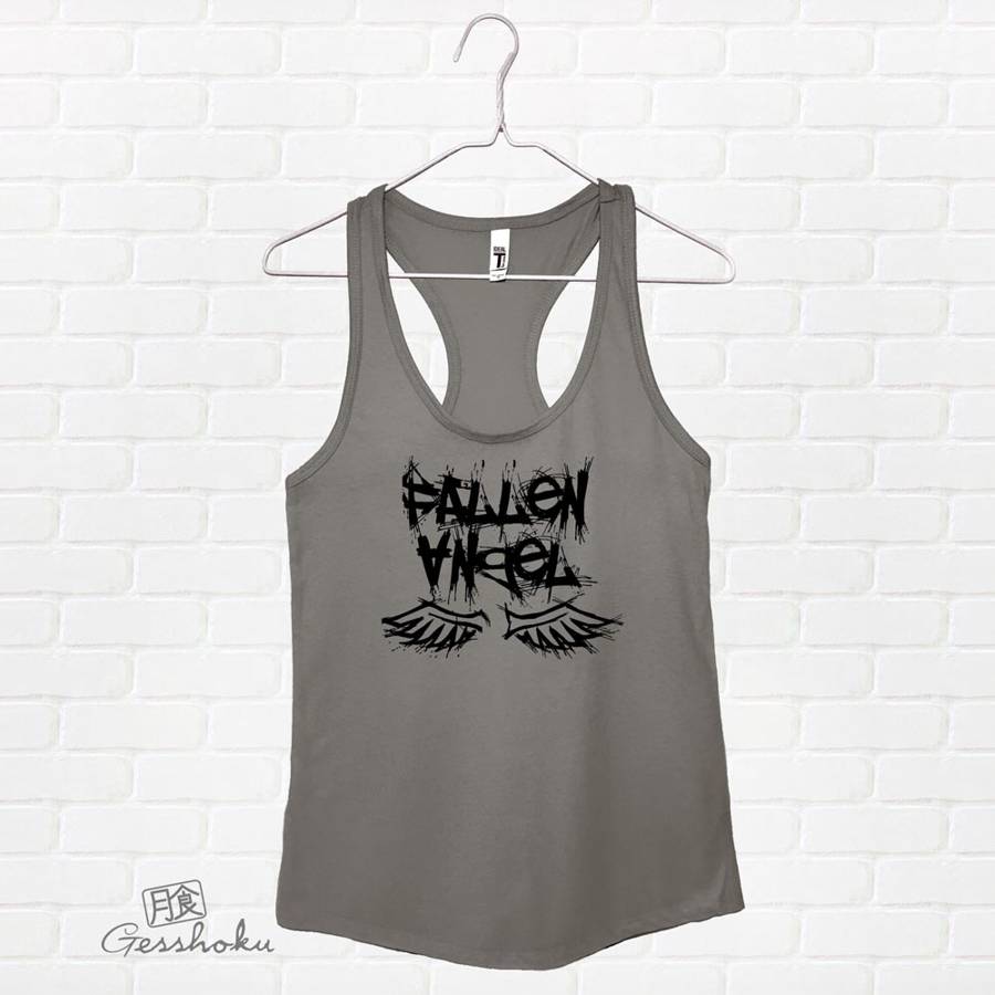 Fallen Angel Flowy Tank Top - Charcoal Grey