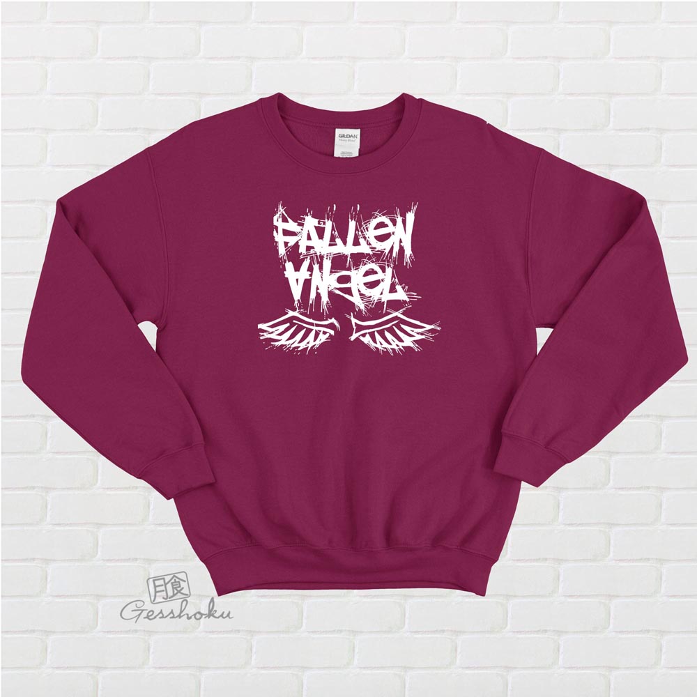 Fallen Angel Crewneck Sweatshirt - Maroon