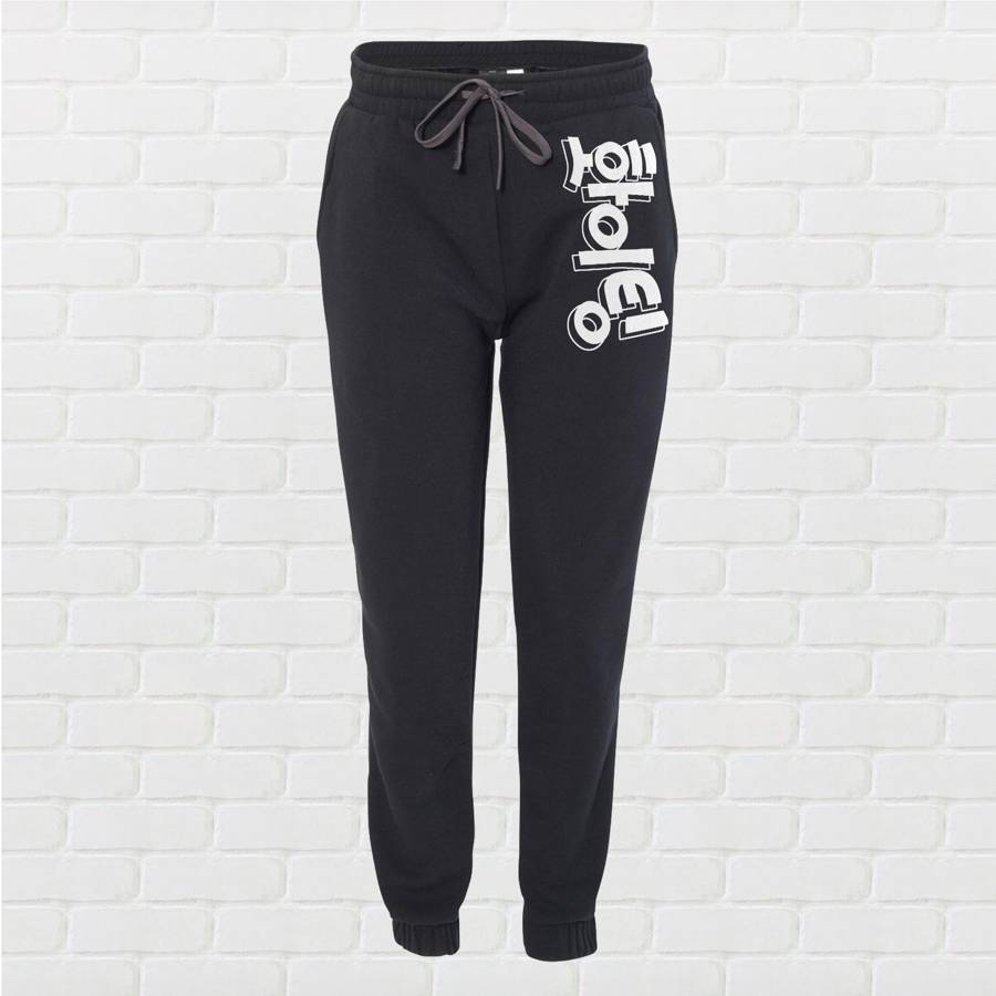 Fighting! Korean Unisex Jogger Pants - Black