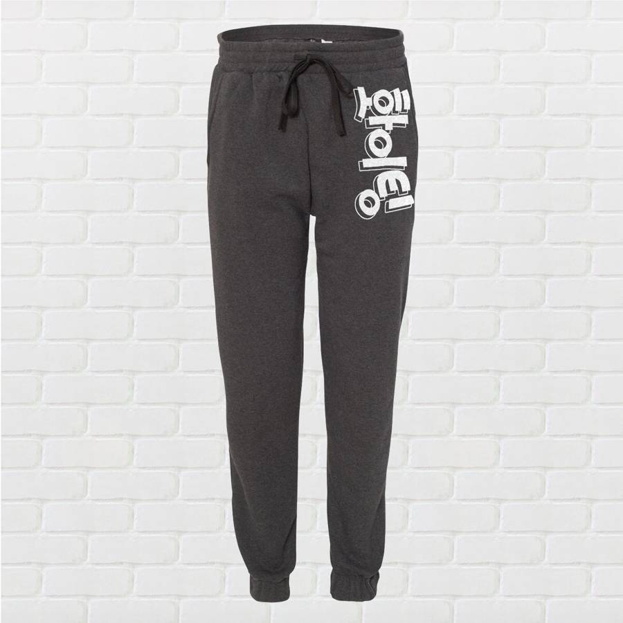 Fighting! Korean Unisex Jogger Pants - Charcoal Grey