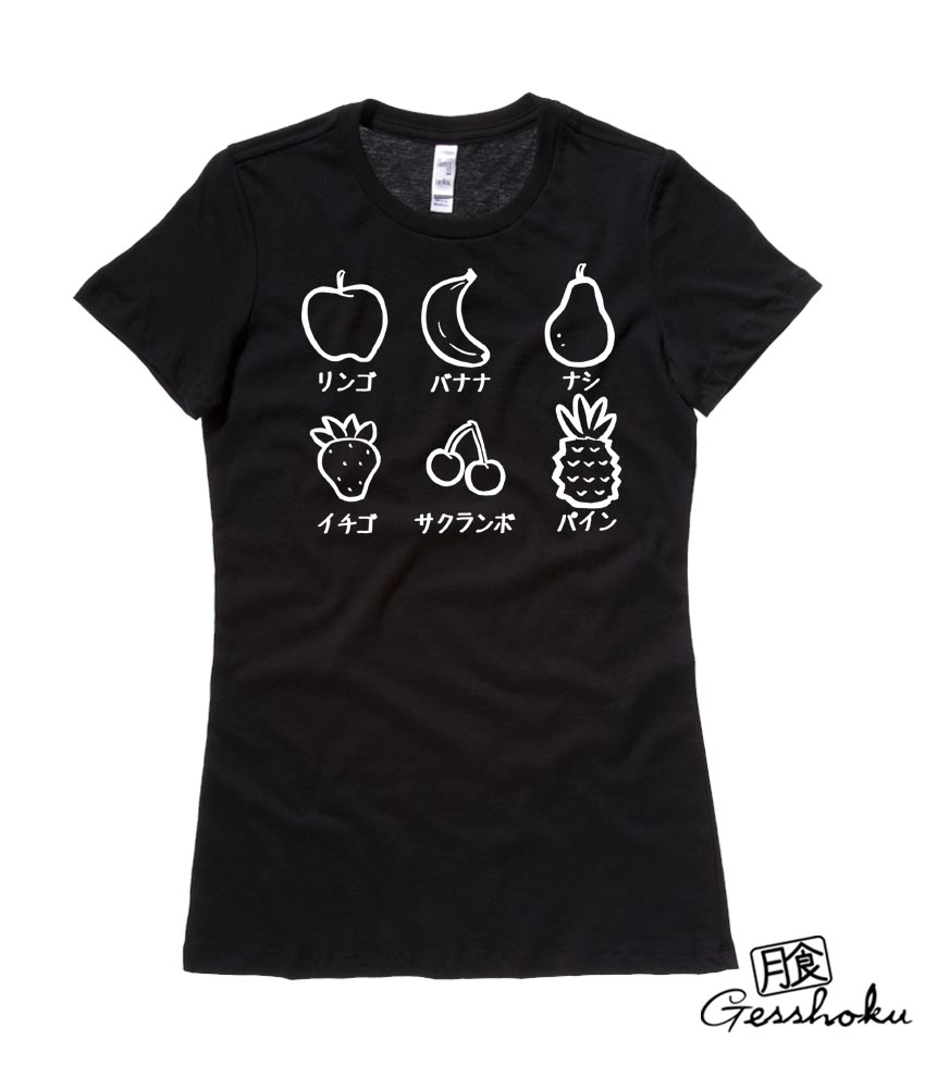 Fruits Party Ladies T-shirt - Black