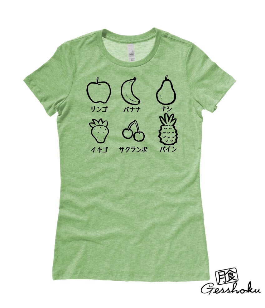 Fruits Party Ladies T-shirt - Heather Green