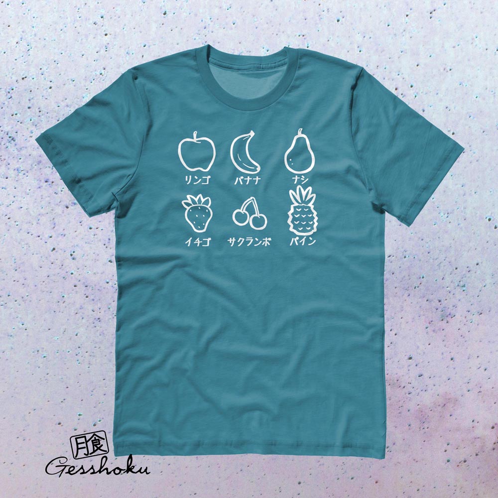 Fruits Party T-shirt - Dark Heather Teal
