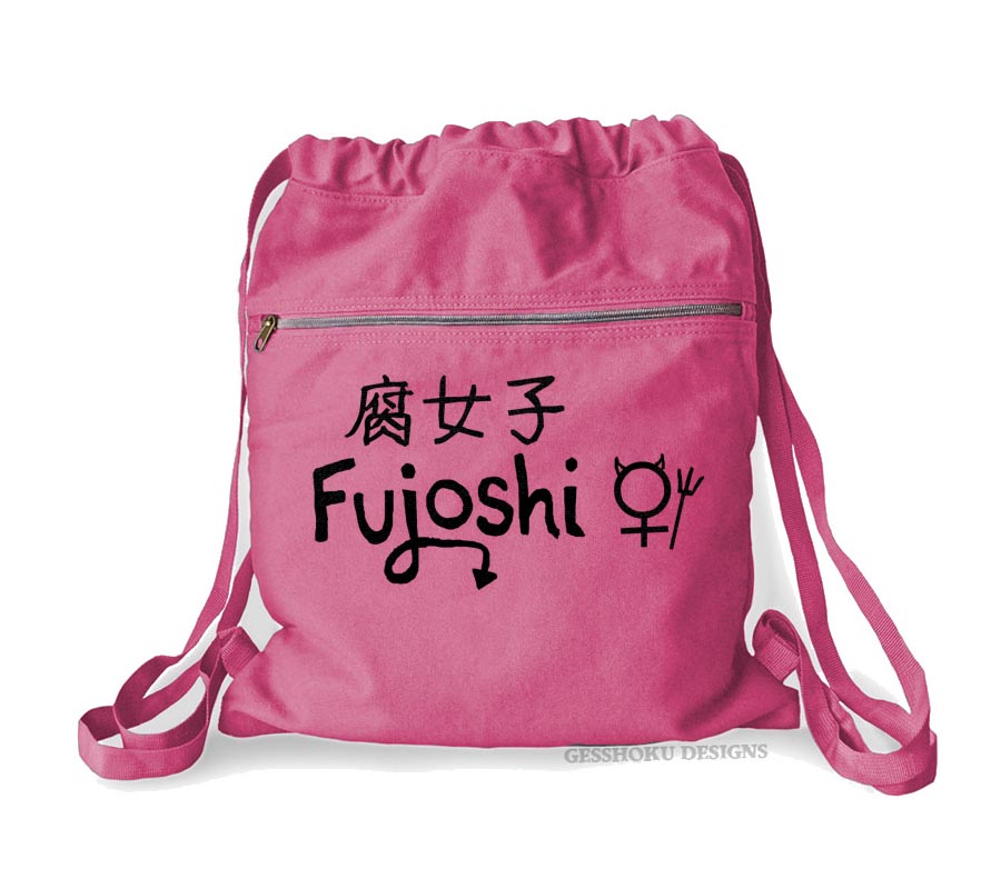 Fujoshi Cinch Backpack - Raspberry