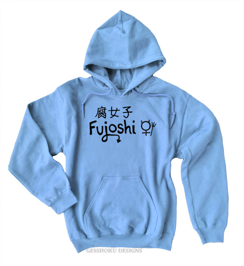 Fujoshi Pullover Hoodie - Light Blue