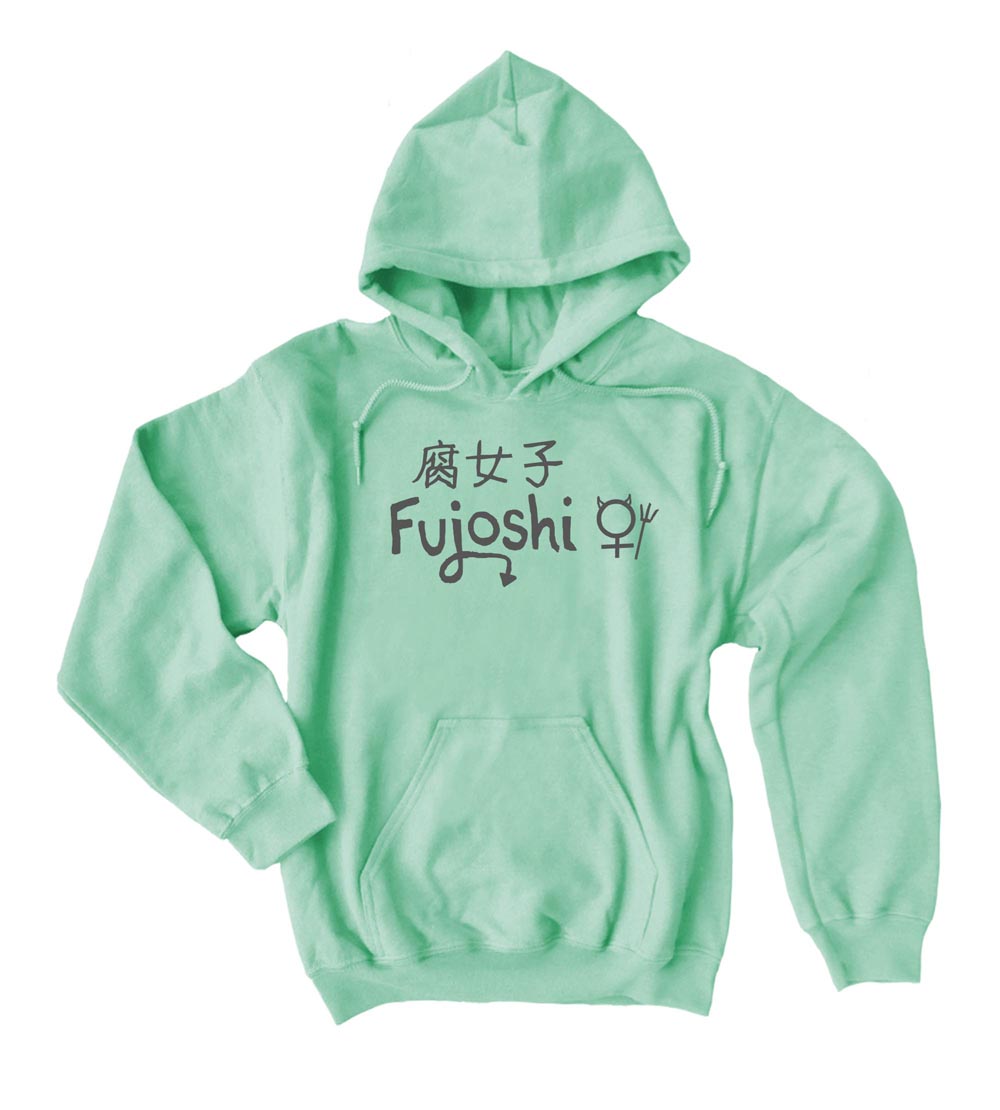 Fujoshi Pullover Hoodie - Mint
