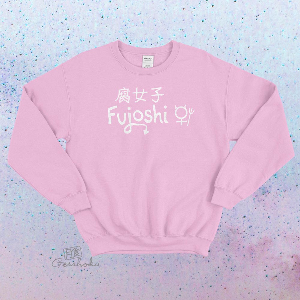 Fujoshi Crewneck Sweatshirt - Light Pink